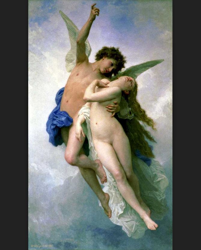 William Bouguereau Psyche and Cupid